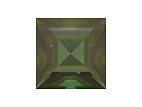 Green Tourmaline 5mm Square 0.72ct