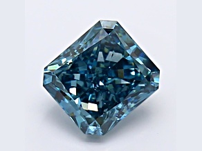1.53ct Dark Blue Radiant Cut Lab-Grown Diamond SI2 Clarity IGI Certified