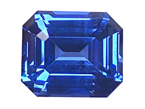 Sapphire Loose Gemstone 11.4x9.7mm Emerald Cut 7.59ct