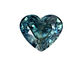 Green Sapphire Unheated 9.83x8.42mm Heart Shape 3.54ct