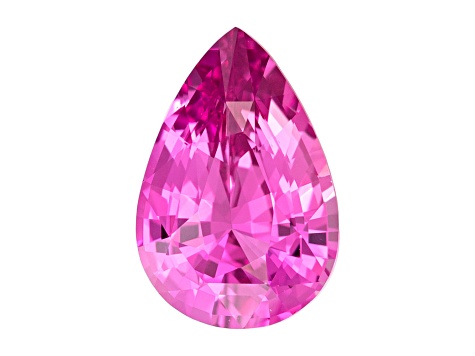 Pink Sapphire Loose Gemstone Unheated 9.22x6.19mm Pear Shape 1.58ct