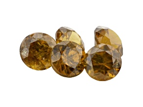 Andradite Garnet 2.5mm Round Set of 5 0.4ctw