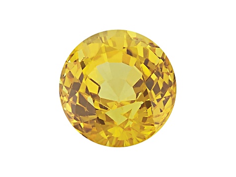 Yellow Sapphire 6.5mm Round 1.30ct