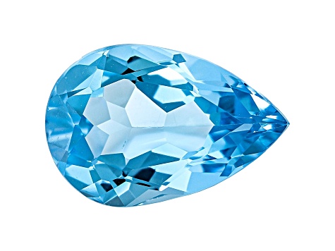 Swiss Blue Topaz 15x10mm Pear Shape 5.00ct