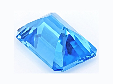 Swiss Blue Topaz 14x10mm Emerald Cut 7.00ct - 1C497A | JTV.com