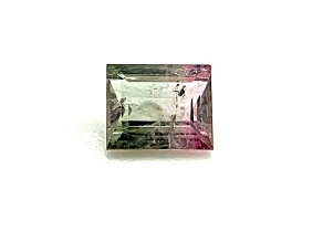Bi-Color Tourmaline 6.9x5.5mm Emerald Cut 1.00ct