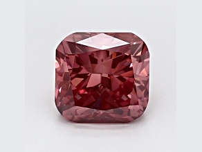 1.11ct Deep Pink Cushion Lab-Grown Diamond VS2 Clarity IGI Certified