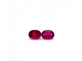 Rubellite 8x6mm Oval Matched Pair 2.93ctw