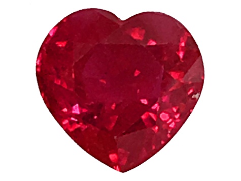 Ruby 7x6.6mm Heart Shape 1.6ct