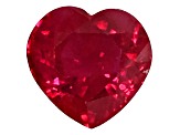 Ruby 7x6.6mm Heart Shape 1.6ct