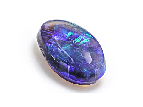 Australian Black Opal 12x7mm Oval Cabochon 2.08ct