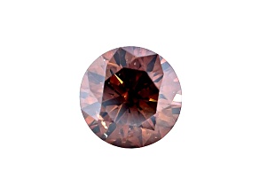 Natural Cognac brown Diamond 5.43x5.39mm Round 0.61ct