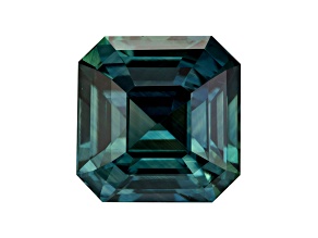 Bluish Green Sapphire Unheated 11mm Emerald Cut 8.99ct