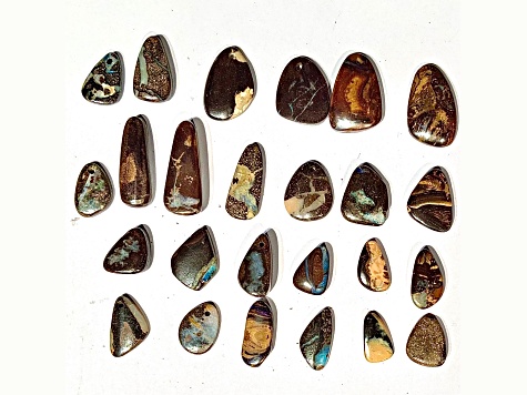 Australian Boulder Opal Free-Form Cabochon Set of 25 104.17ctw