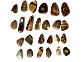 Australian Boulder Opal Free-Form Cabochon Set of 25 104.17ctw