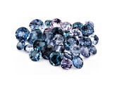 Blue Spinel Round Suite of 33 6.62ctw