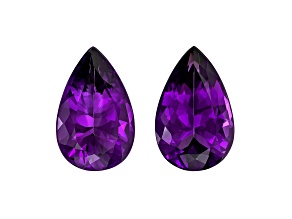 Amethyst 20x13mm Pear Shape Matched Pair 22.48ctw