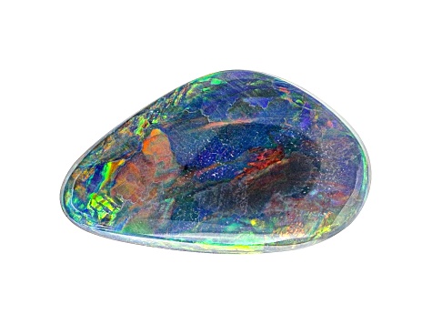 Australian Black Opal 10x6mm Free-Form Cabochon 0.85ct