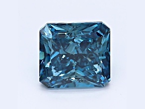1.06ct Deep Blue Radiant Cut Lab-Grown Diamond SI1 Clarity IGI Certified