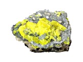 American Sulfur and Celestite 11.5x9.3cm Specimen