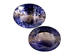 Iolite 8.8x6.8mm Oval Matched Pair 2.84ctw