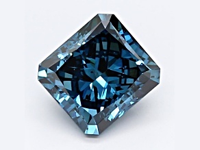 2.05ct Dark Blue Radiant Cut Lab-Grown Diamond SI2 Clarity IGI Certified