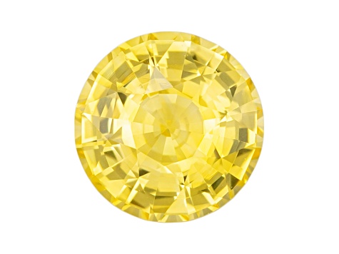 Yellow Sapphire Loose Gemstone 6mm Round 1.09ct