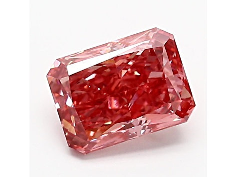 1.11ct Vivid Pink Radiant Cut Lab-Grown Diamond VS2 Clarity IGI Certified