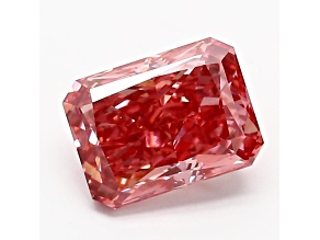 1.11ct Vivid Pink Radiant Cut Lab-Grown Diamond VS2 Clarity IGI Certified