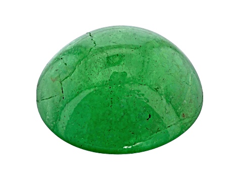 Brazilian Emerald 7mm Round Cabochon 1.21ct