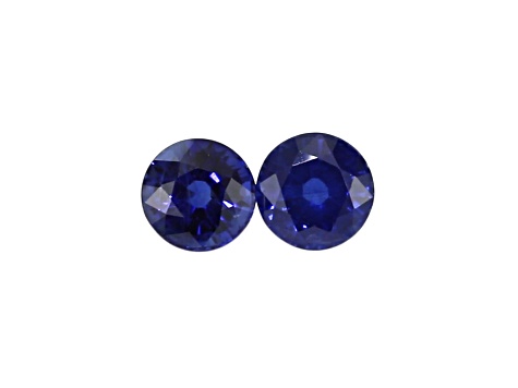 Sapphire 5mm Round Matched Pair 0.69ctw