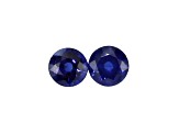 Sapphire 5mm Round Matched Pair 1.37ctw