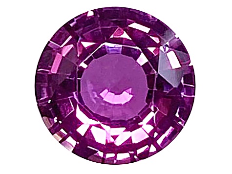 Purple Sapphire Loose Gemstone Unheated 8mm Round 2.12ct