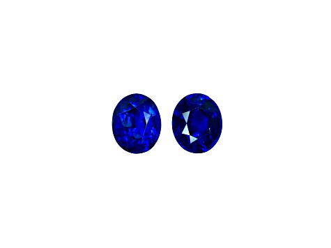 Sapphire 10x12.2mm Oval Matched Pair 15.79ctw