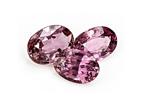 Pink Sapphire Oval Set of 3 2.33ctw