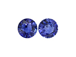 Sapphire 7mm Round Matched Pair 3.36ctw