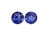 Sapphire 7mm Round Matched Pair 3.36ctw
