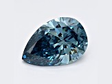 1.01ct Deep Blue Pear Shape Lab-Grown Diamond SI2 Clarity IGI Certified
