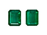 Emerald 9.1x7.1mm Emerald Cut Matched Pair 4.59ctw