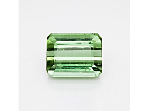 Green Tourmaline 12.4x10mm Emerald Cut 8.85ct
