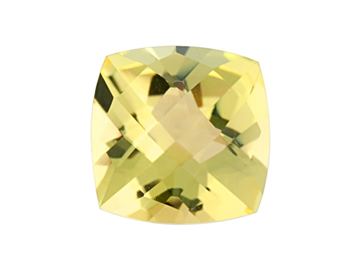 Lemon Quartz 10mm Checkerboard Cushion 4.25ct - 1CH09A | JTV