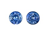 Sapphire 4mm Round Matched Pair 0.68ctw