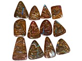Boulder Opal Free-Form Cabochon Set of 8 79ctw