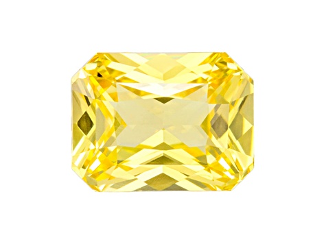 Yellow Sapphire Loose Gemstone Unheated 7.64x5.86mm Radiant Cut 2.01ct