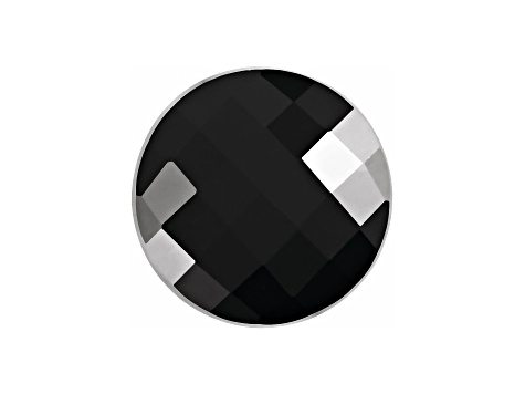 Black Onyx 8mm Round Checkerboard 1.75ct