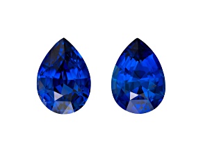 Sapphire 9.5x6.7mm Pear Shape Matched Pair 4.70ctw