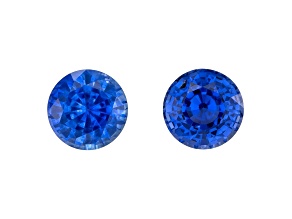 Sapphire 5mm Round Matched Pair 1.39ctw