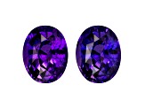 Purple Sapphire Loose Gemstone Unheated 10.44x8.19mm Oval 3.85ct