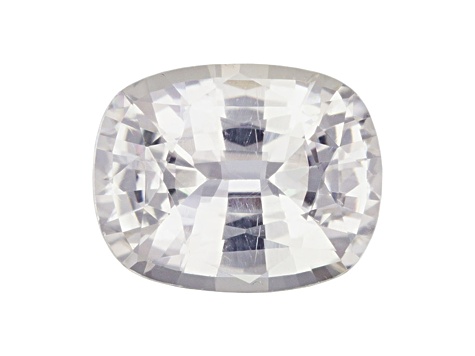 White Sapphire Loose Gemstone 7.7x6.1mm Cushion 1.56ct