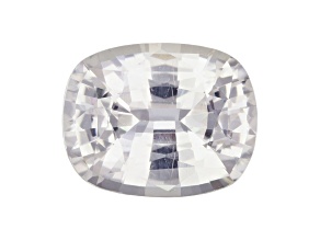 White Sapphire Loose Gemstone 7.7x6.1mm Cushion 1.56ct